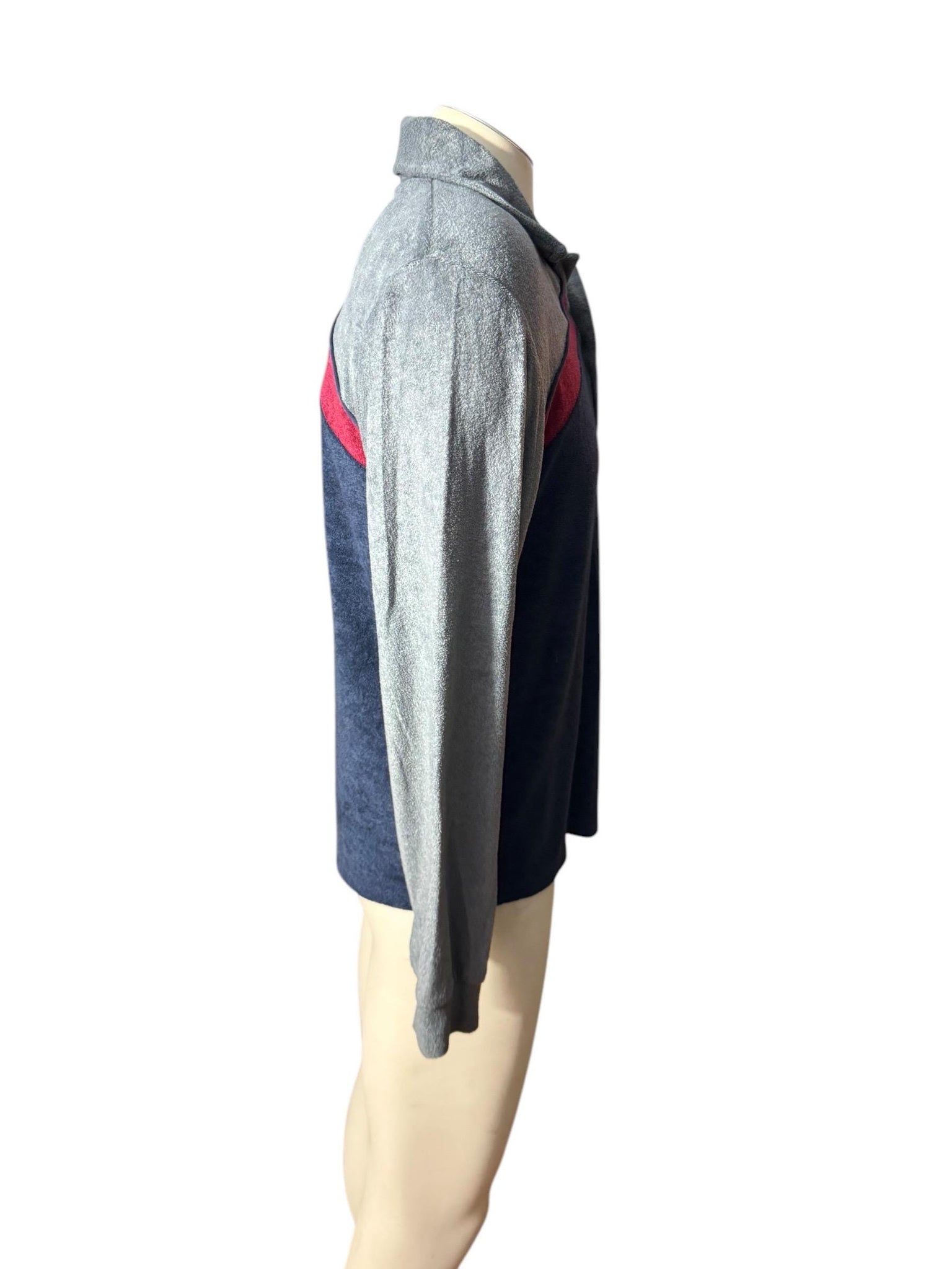 Vintage 70's men's blue terry shirt M Kennington
