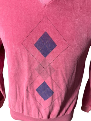 Vintage 70's men's pink terry shirt M Club Hampton