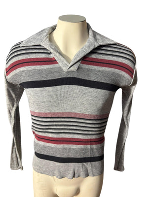 Vintage 70's men's striped sweater M Campus