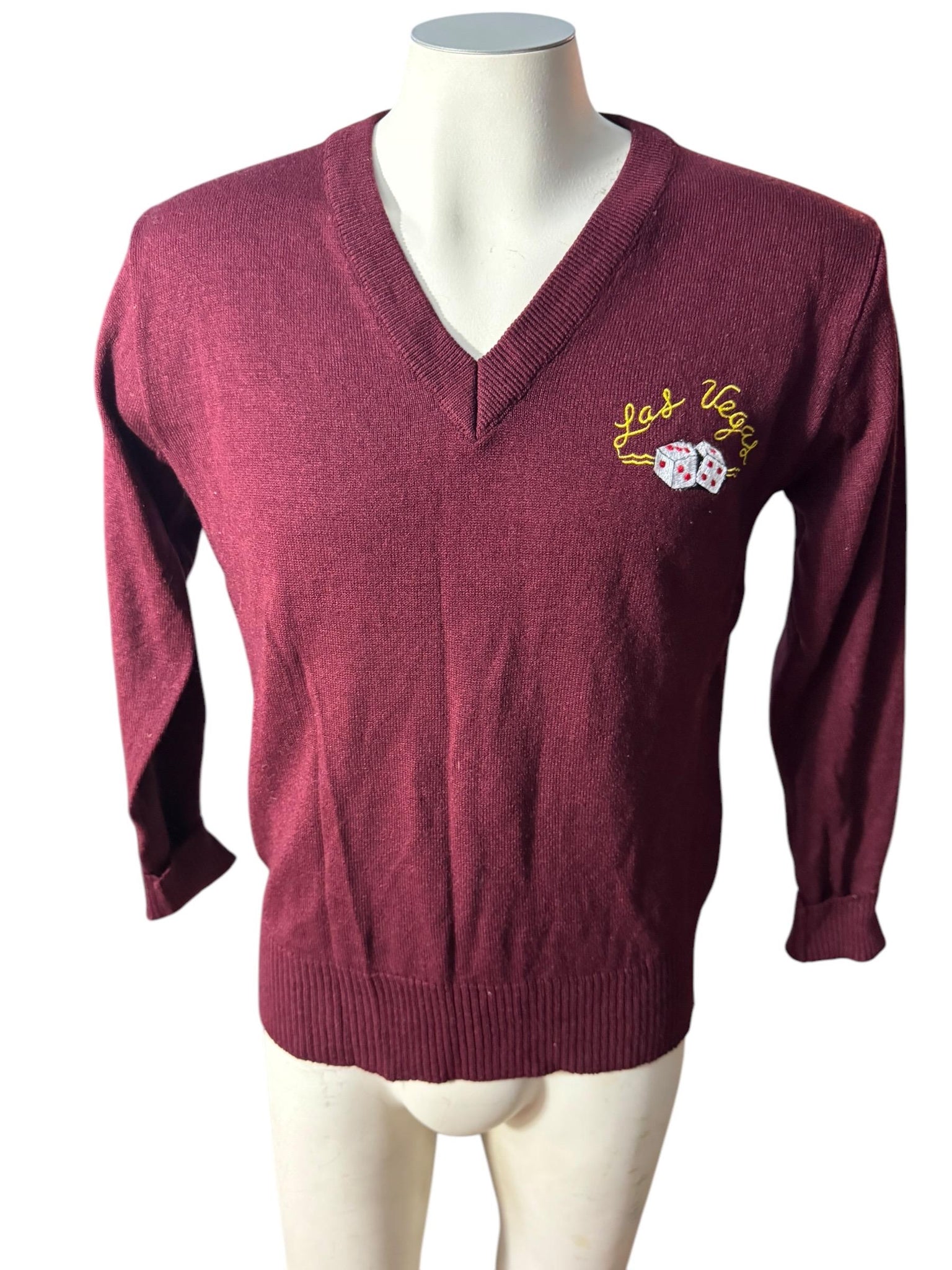Vintage 70's men's Las Vegas sweater M Sir Robert Originals