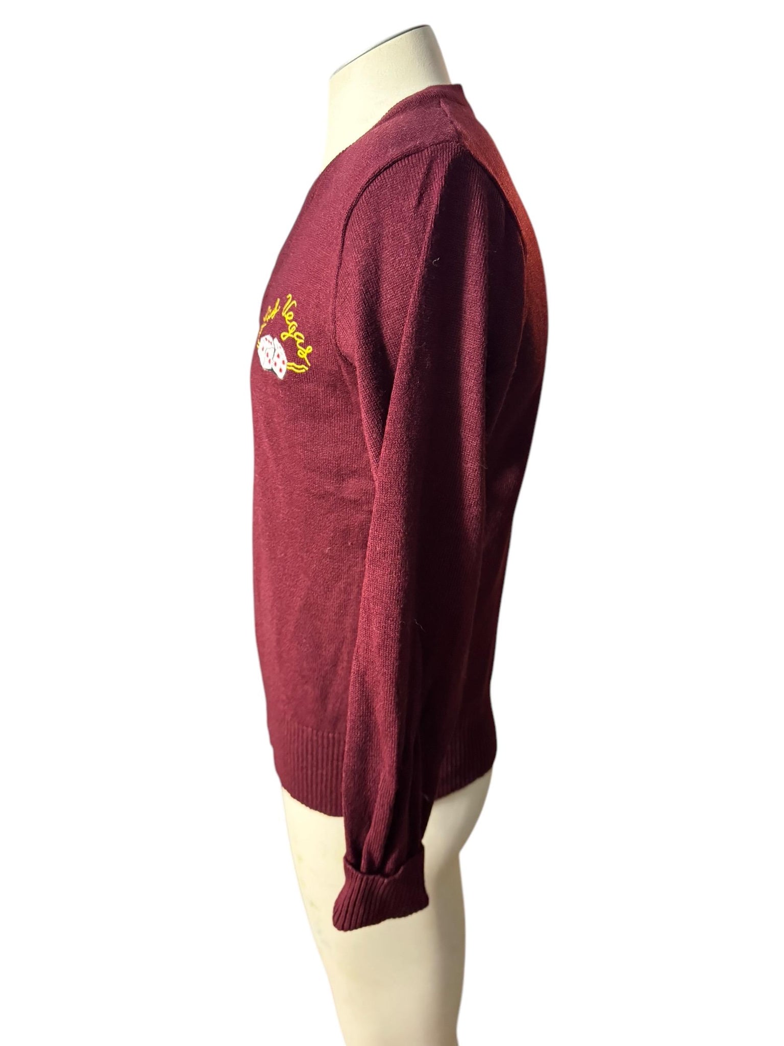 Vintage 70's men's Las Vegas sweater M Sir Robert Originals