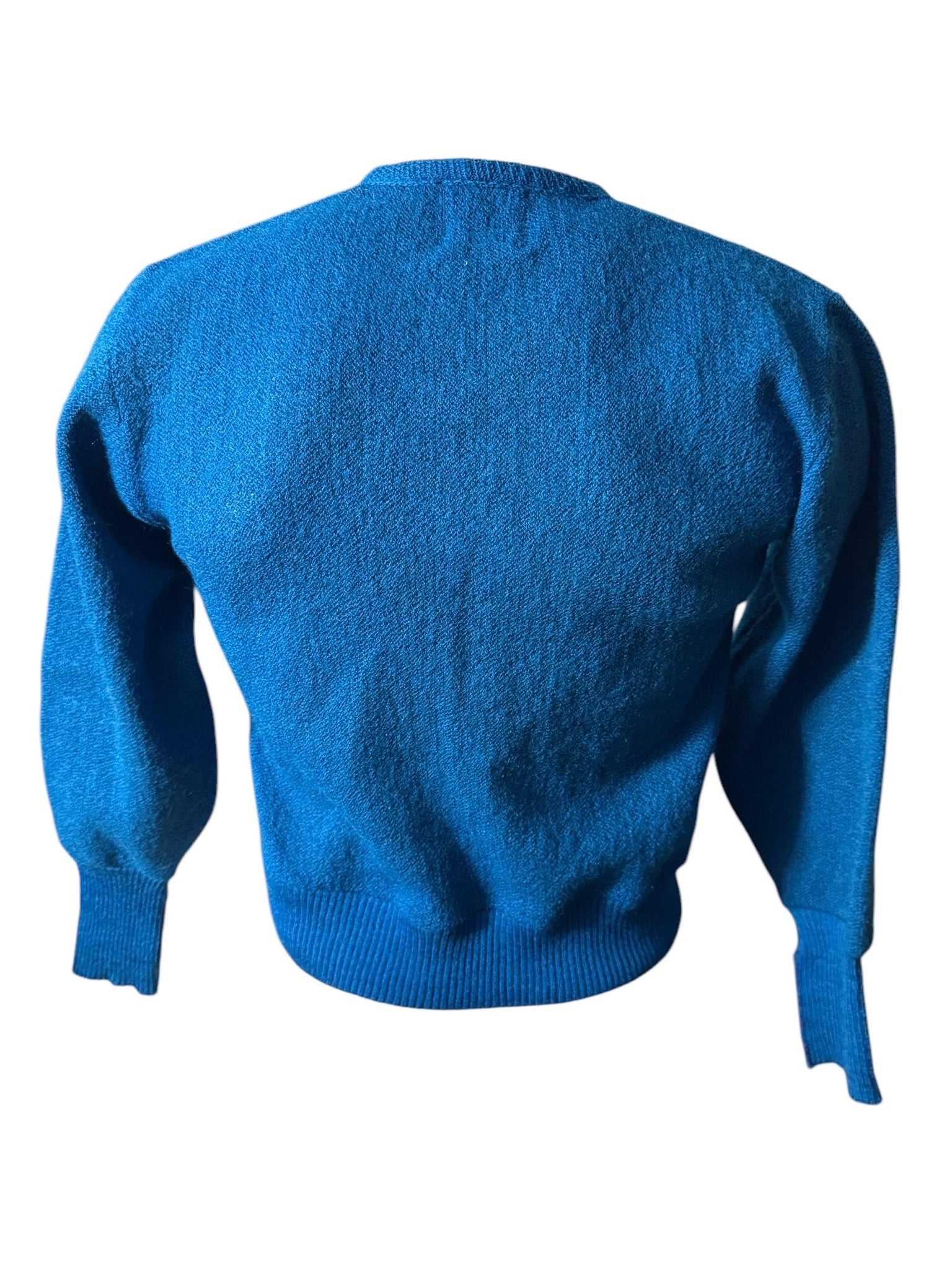Vintage 60's men's brown blue sweater S Steins