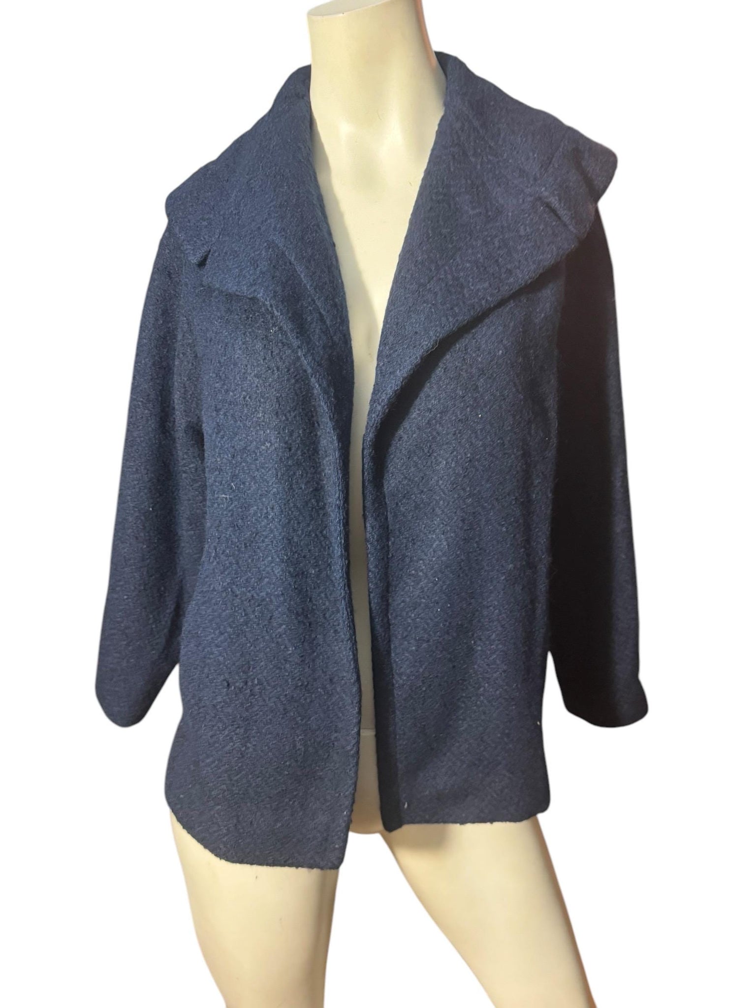 Vintage 50's 60's blue short coat M