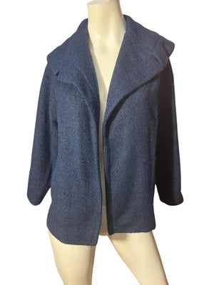 Vintage 50's 60's blue short coat M