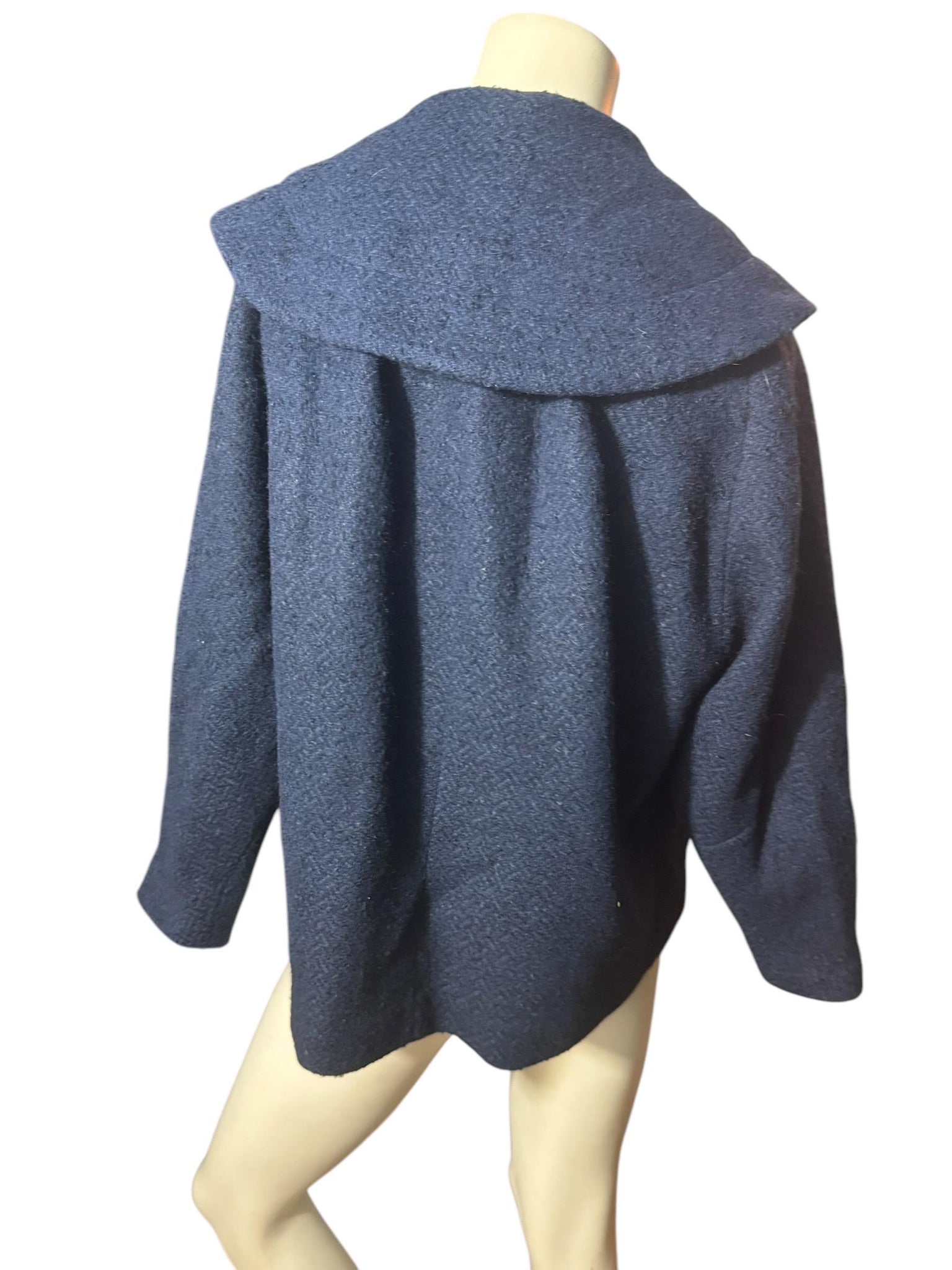 Vintage 50's 60's blue short coat M