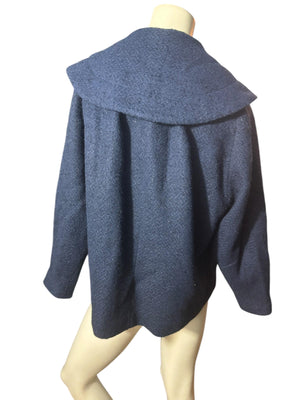 Vintage 50's 60's blue short coat M