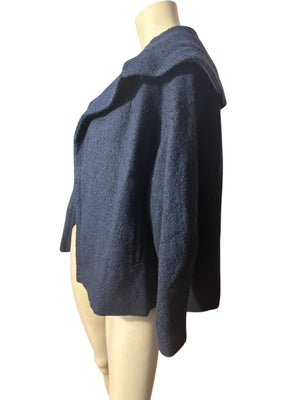 Vintage 50's 60's blue short coat M
