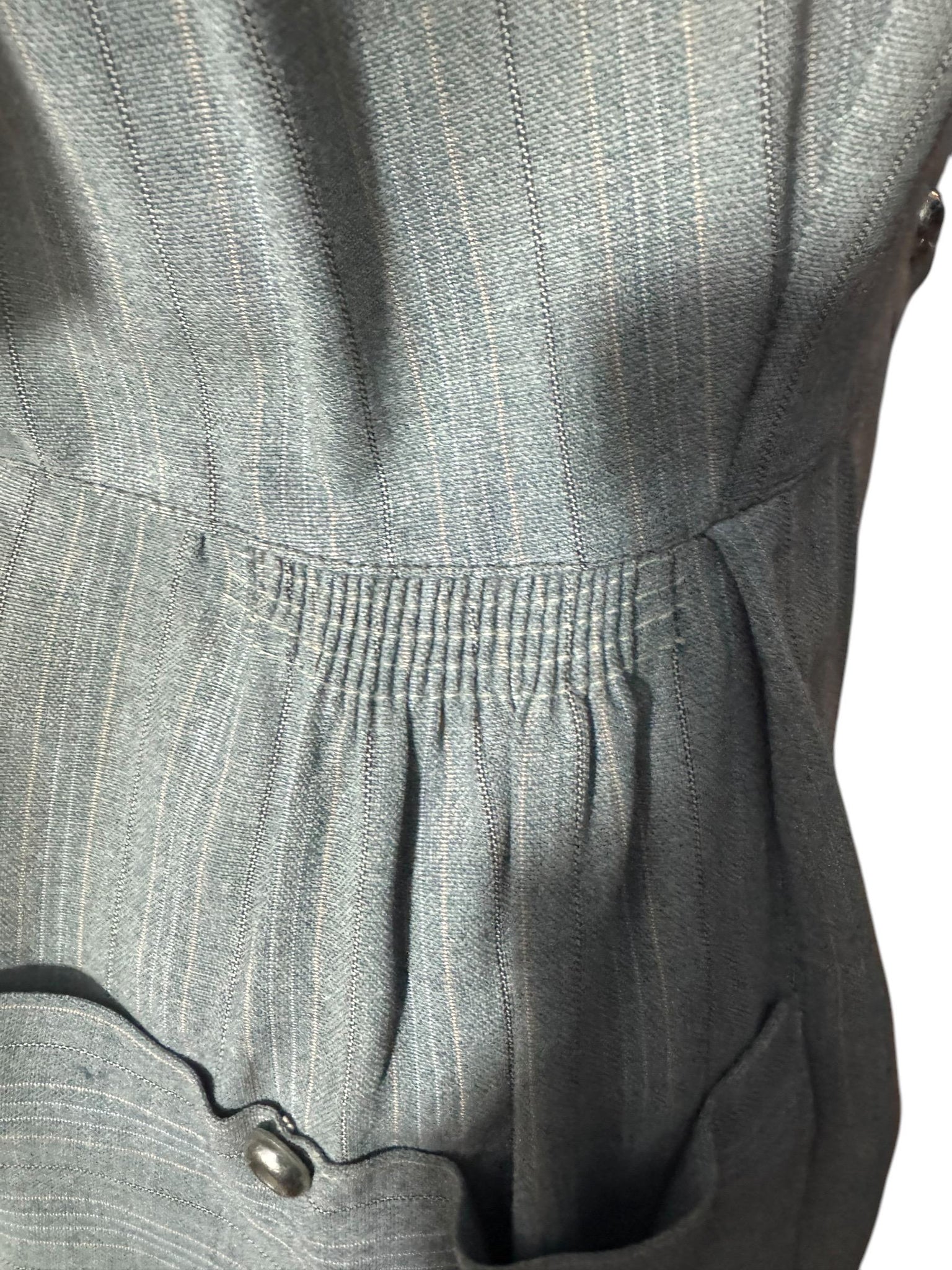Vintage 40's gray Ladies shirt top XL