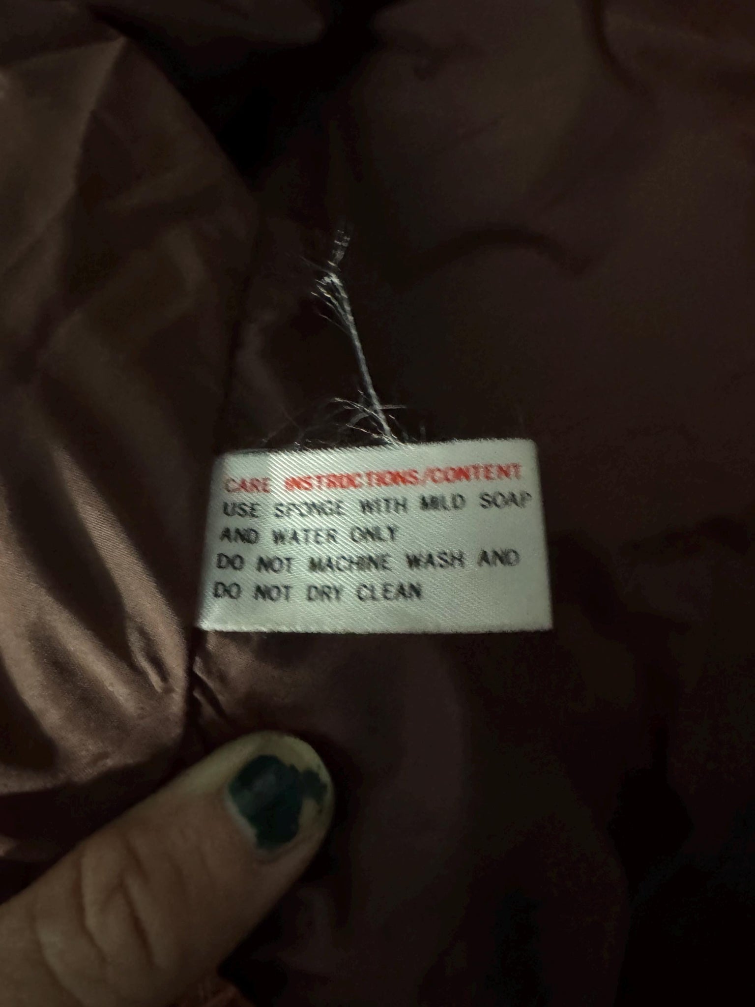 Vintage 70’s brown faux leather jacket L