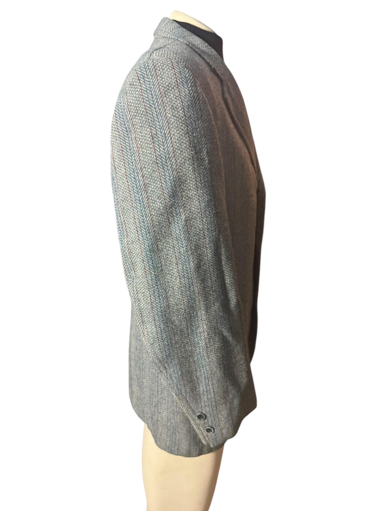 Vintage blue 70's suit jacket 42 R Clothing Showroom