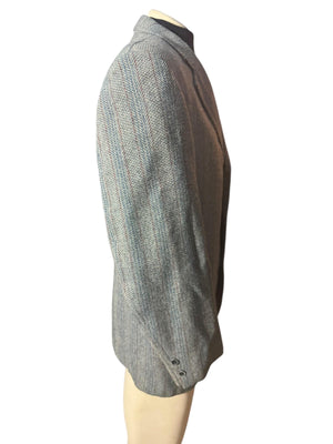 Vintage blue 70's suit jacket 42 R Clothing Showroom
