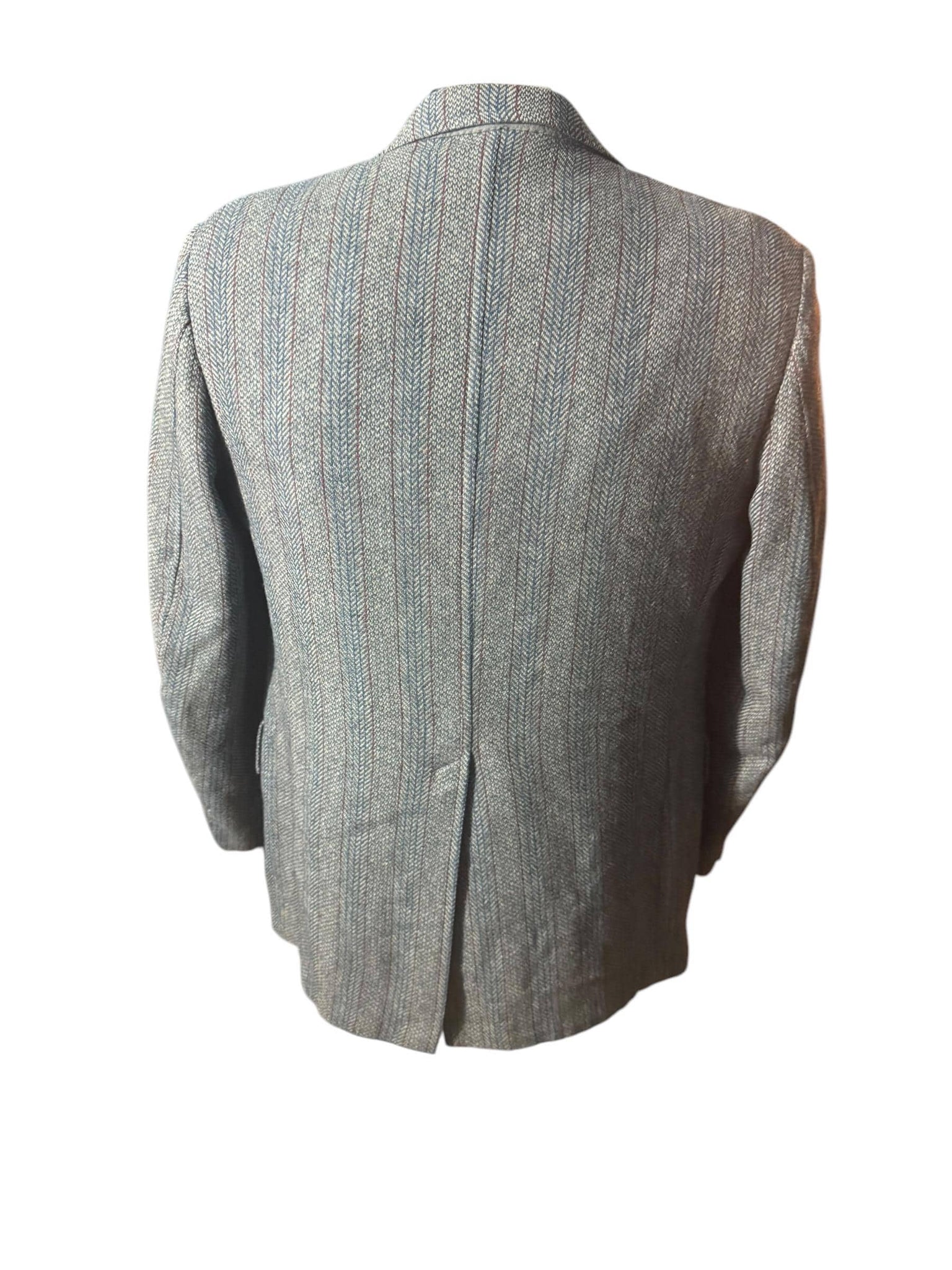 Vintage blue 70's suit jacket 42 R Clothing Showroom