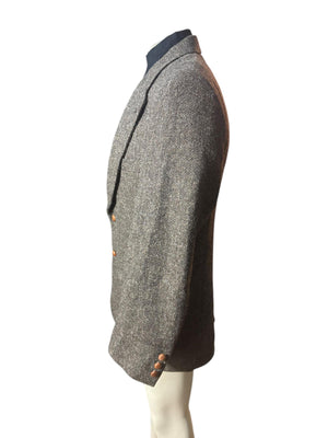 Vintage men's gray wool suit jacket 42 R Hunt Valley
