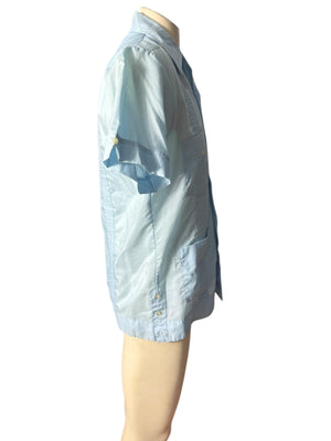 Vintage blue mexican wedding shirt S Nassau