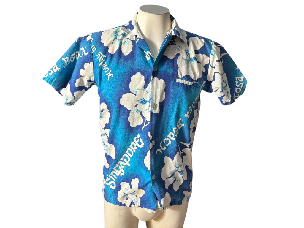Vintage Hawaiian shirt tiki M Singapore
