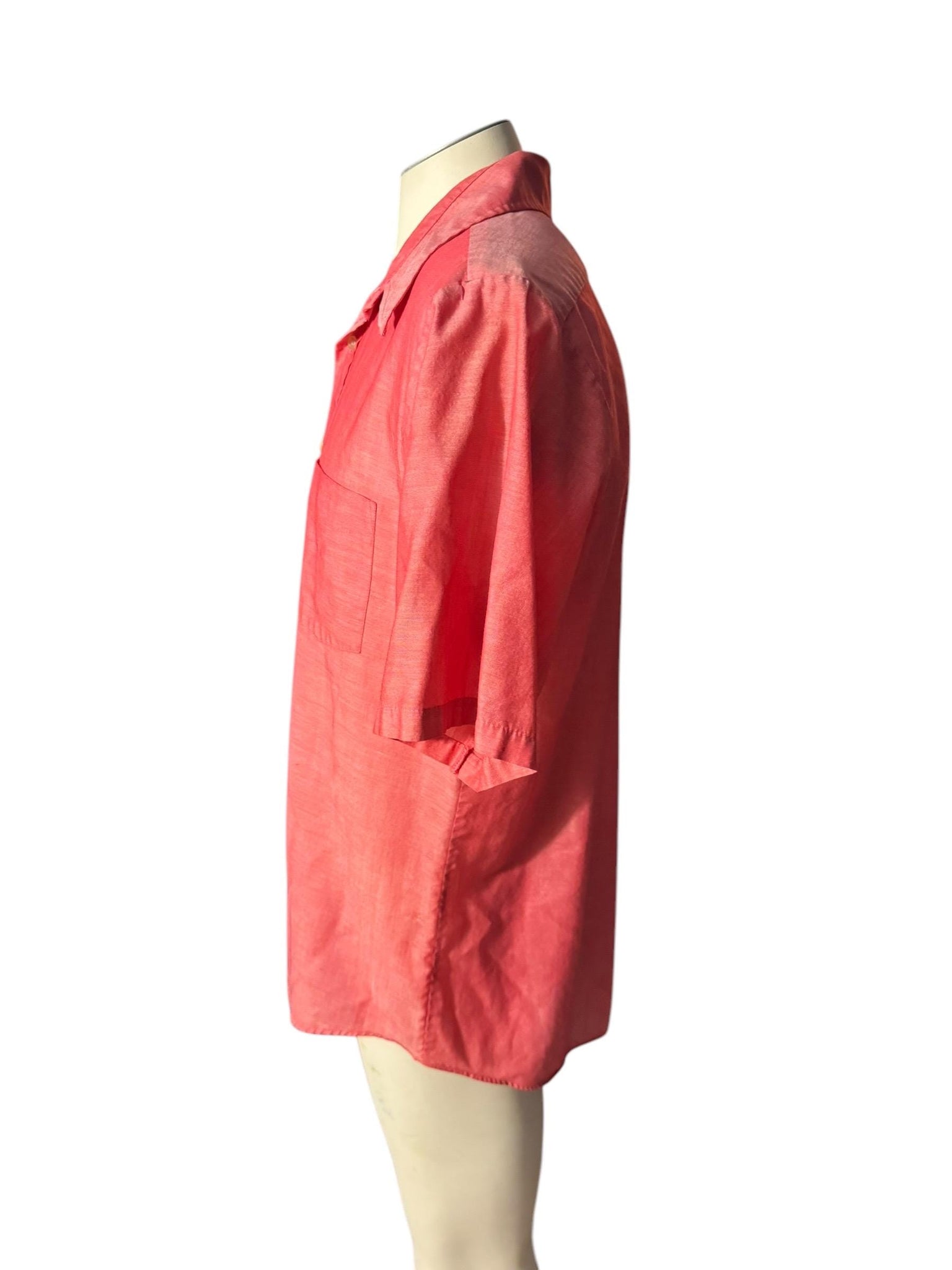 Vintage 70’s salmon mod shirt L King's Road