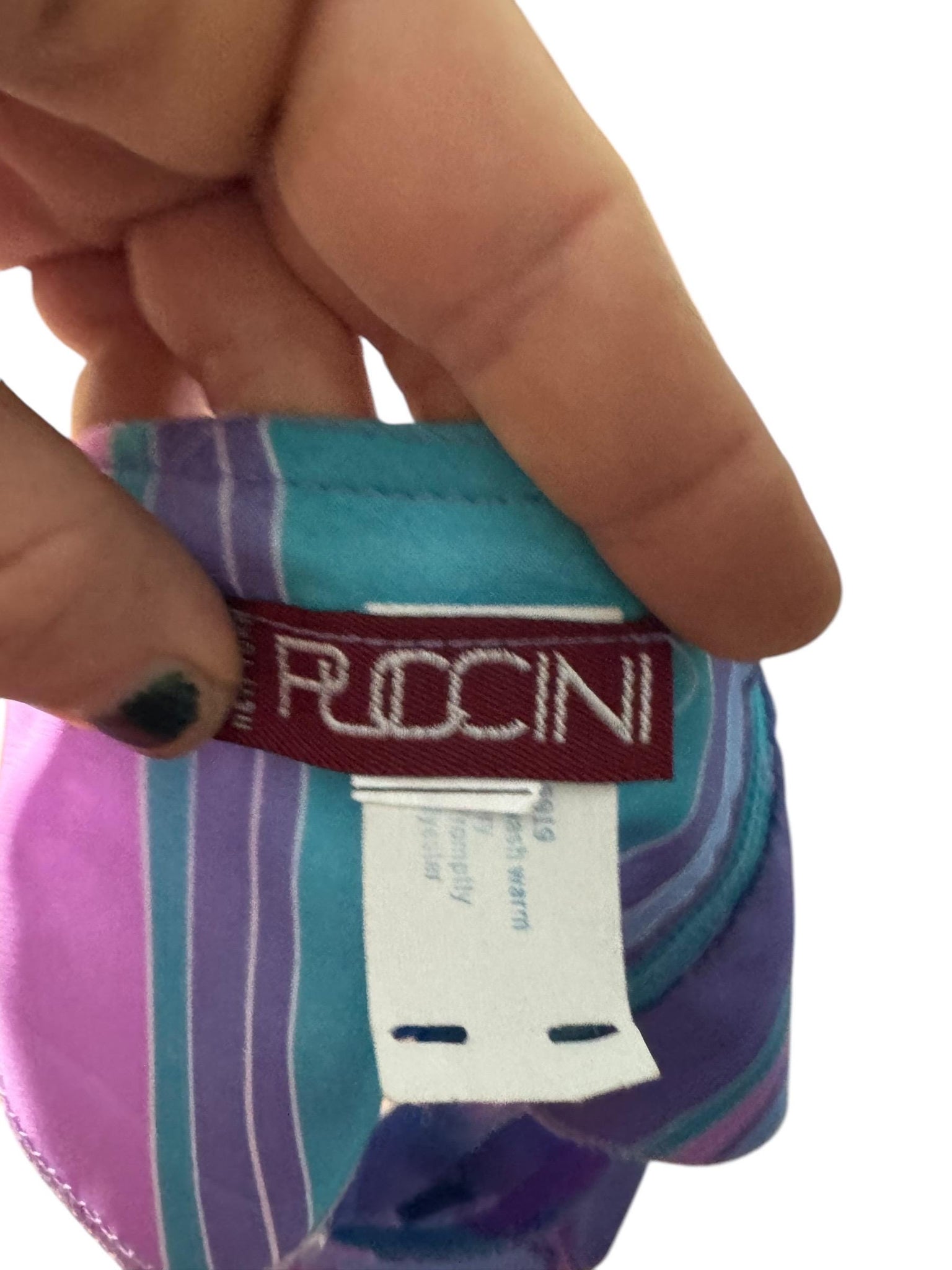 Vintage 80's Puccini purple striped dress M