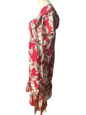 Vintage Hawaiian Royal Creations dress caftan long M