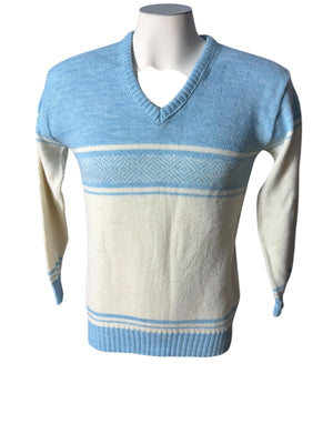 Vintage men's V neck lambs wool sweater M Puritan