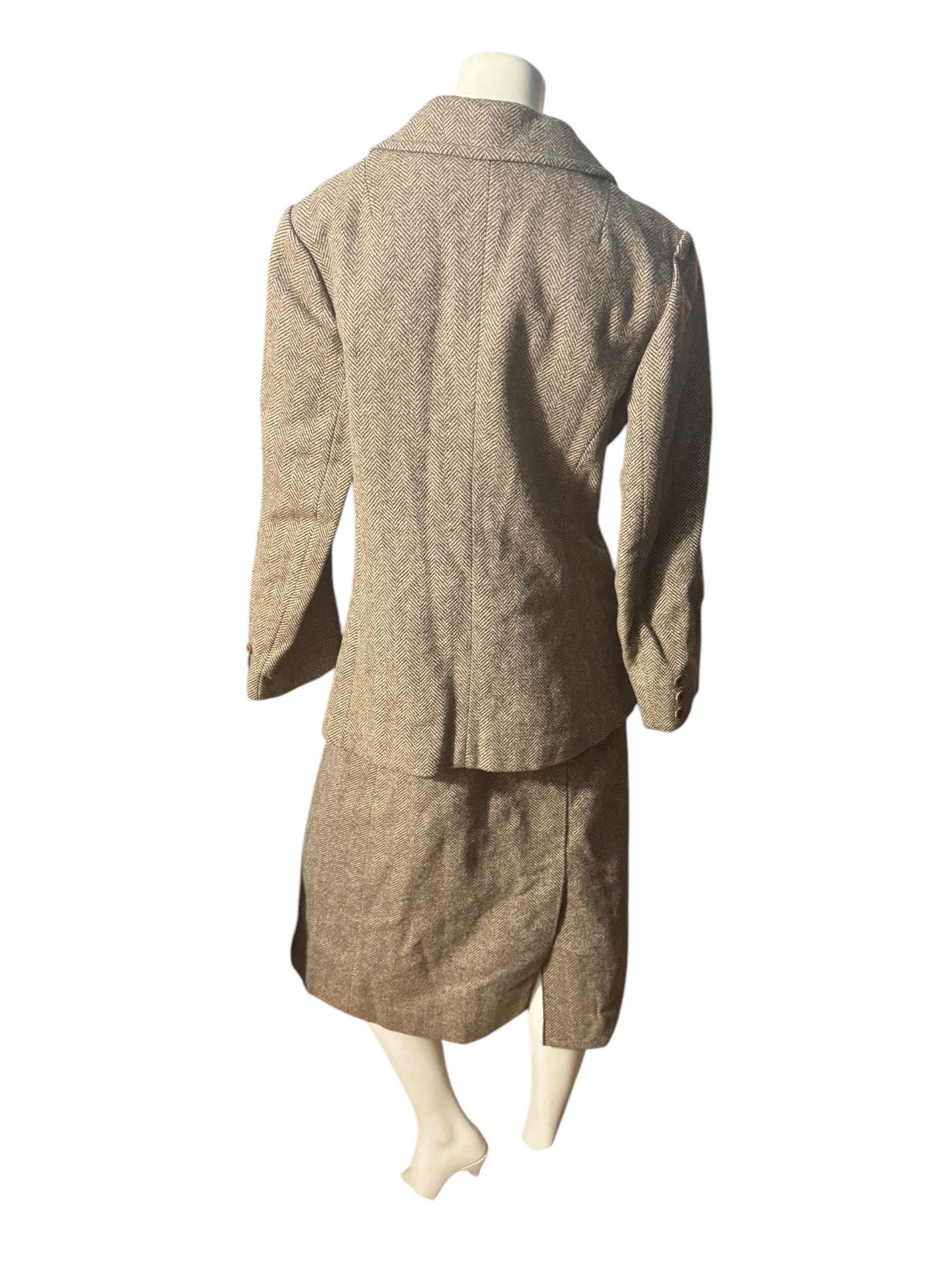 Vintage 60's tweed women's suit L XL
