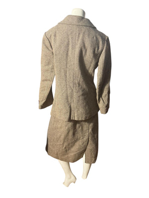 Vintage 60's tweed women's suit L XL