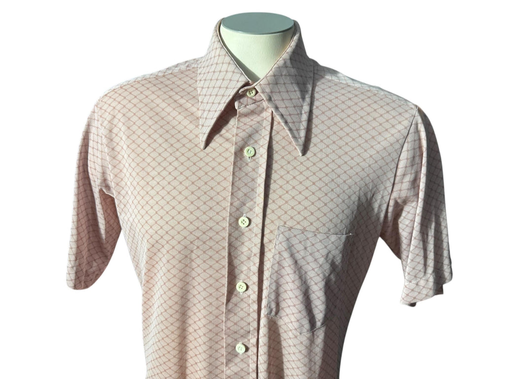 Vintage 70’s mod polyester shirt L Norgate