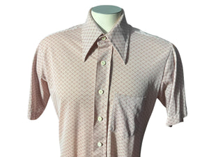 Vintage 70’s mod polyester shirt L Norgate