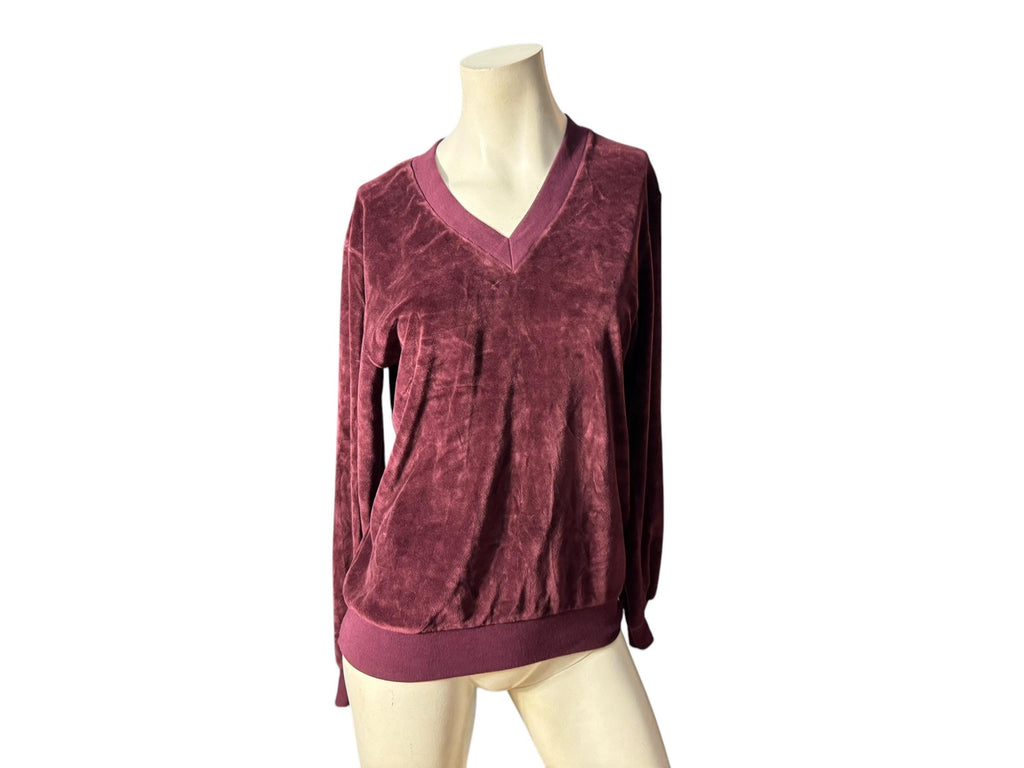 Vintage 70's men's purple terry shirt S Holmes