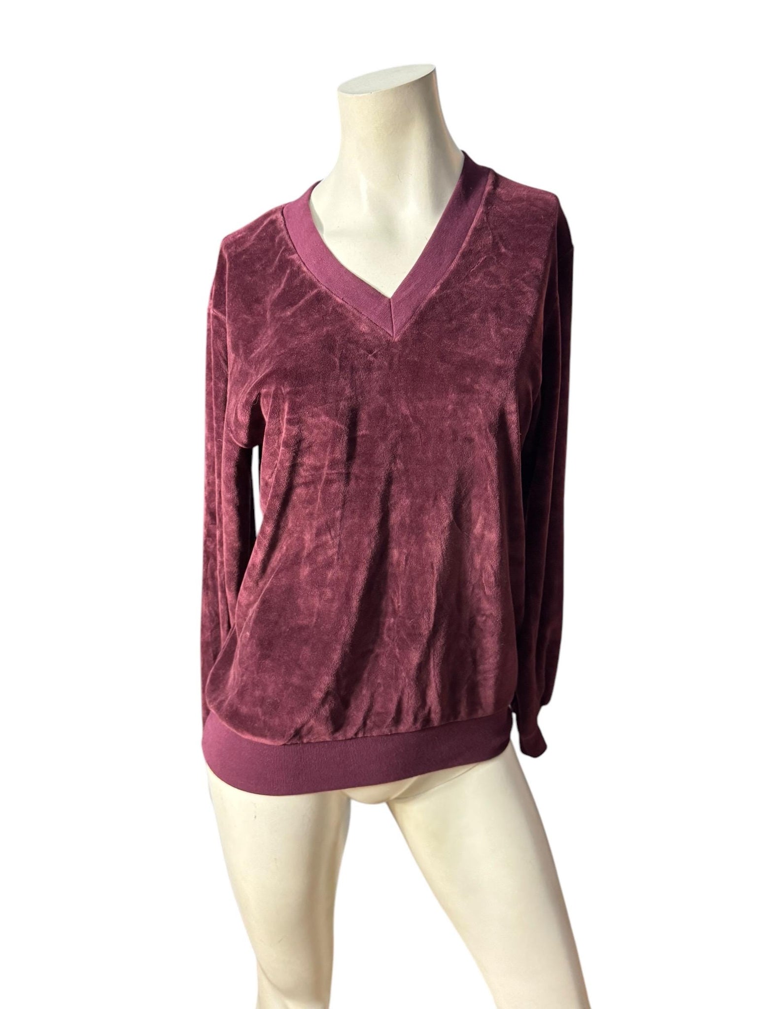Vintage 70's men's purple terry shirt S Holmes
