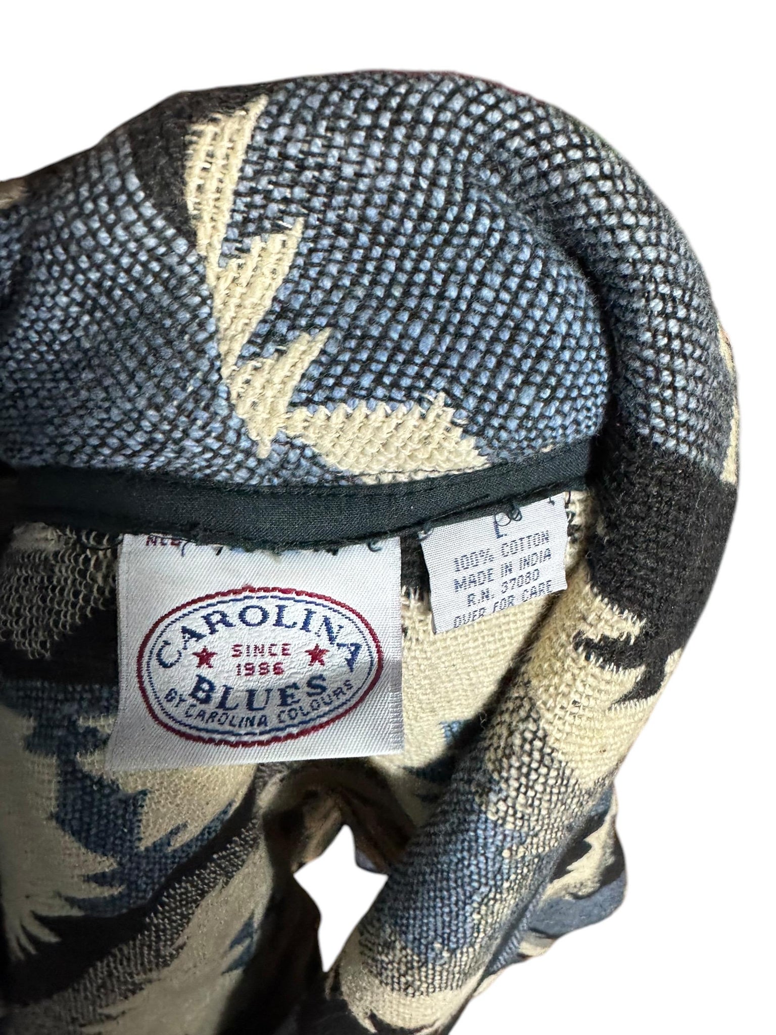 Vintage 80's southwest woven jacket L Carolina Blues