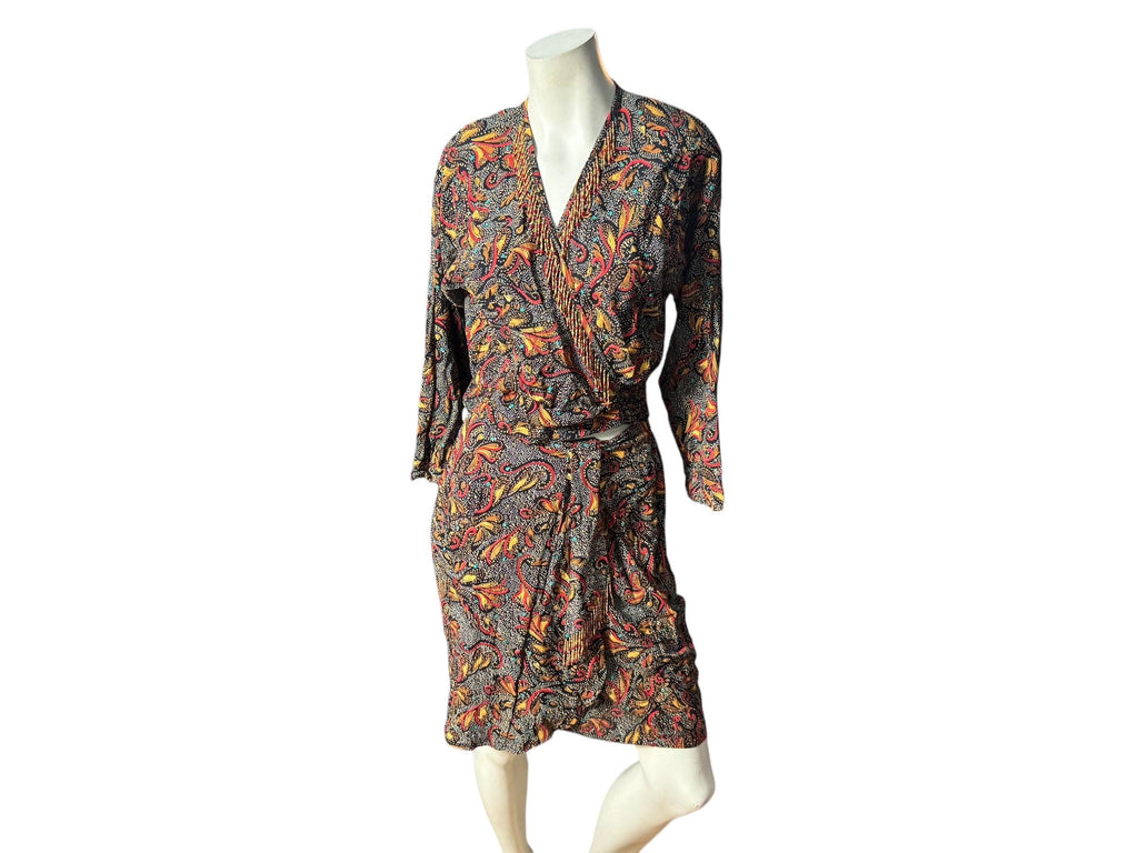 Vintage Carole Little skirt & top 6 M rayon