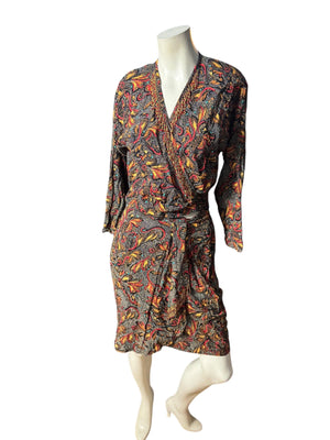 Vintage Carole Little skirt & top 6 M rayon