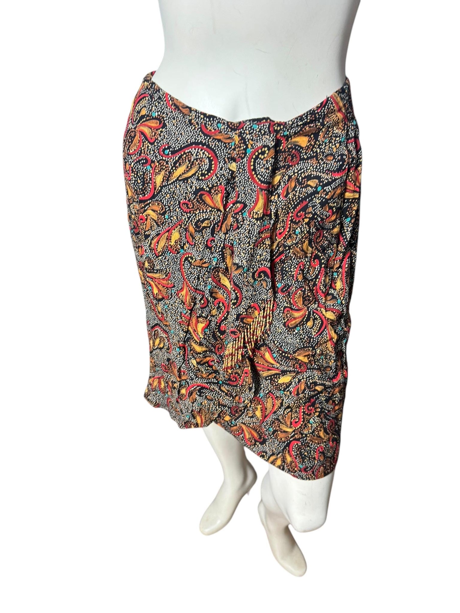 Vintage Carole Little skirt & top 6 M rayon