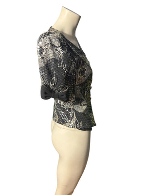 Vintage 80's sequin top shirt 6 Rimini