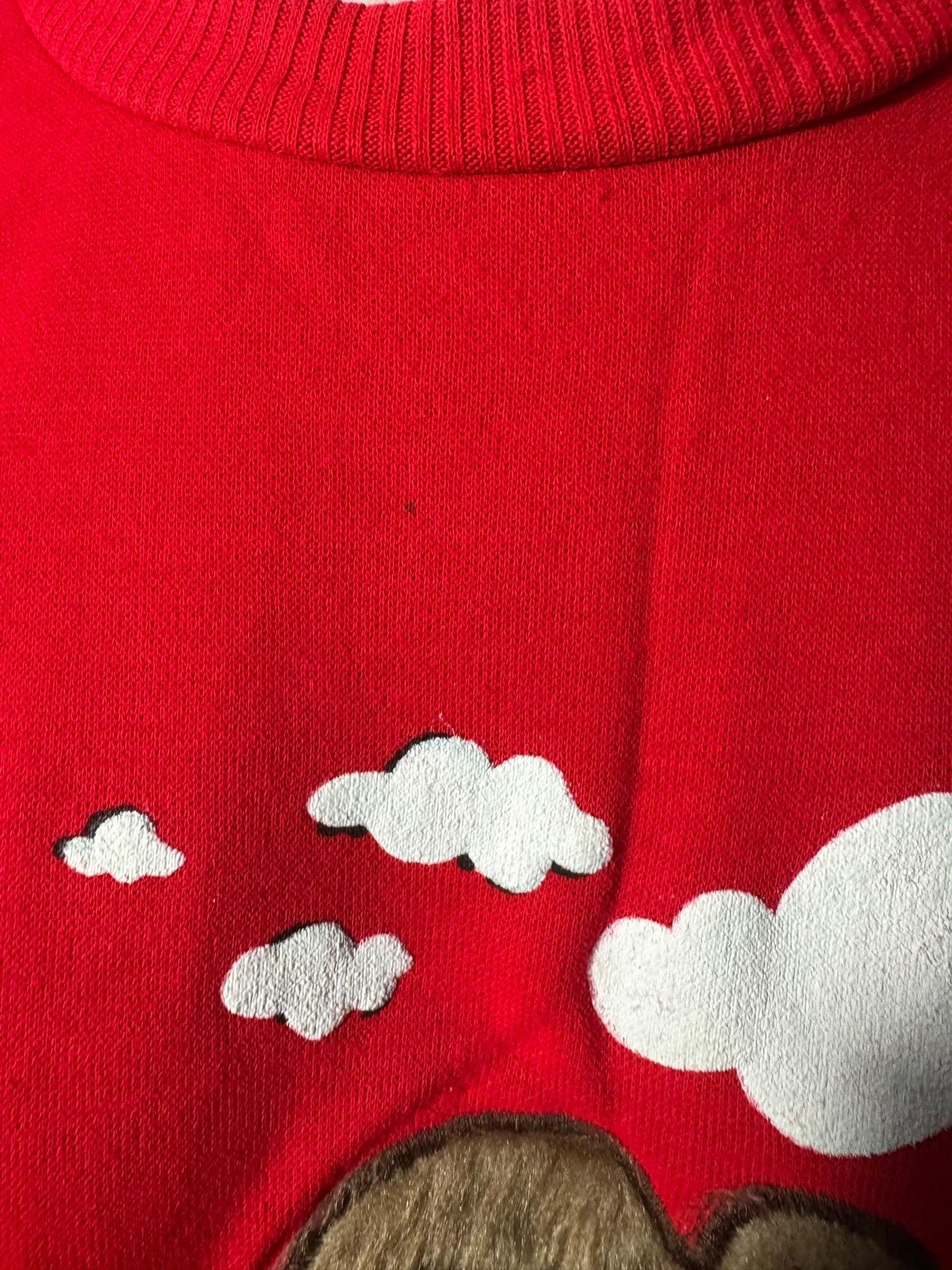 Vintage 80's Christmas beaver nightgown M