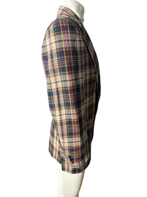 Vintage wool plaid suit jacket 44 Austin Reed