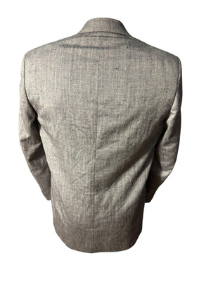 Vintage 80's men's gray fleck suit jacket 44