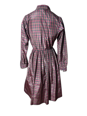 Vintage 80’s plaid prairie dress 6 Anita Kantor