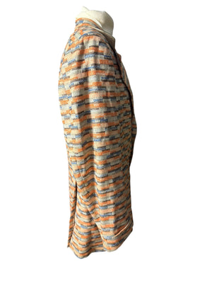 Vintage abstract 70's suit jacket 46 L Le Baron