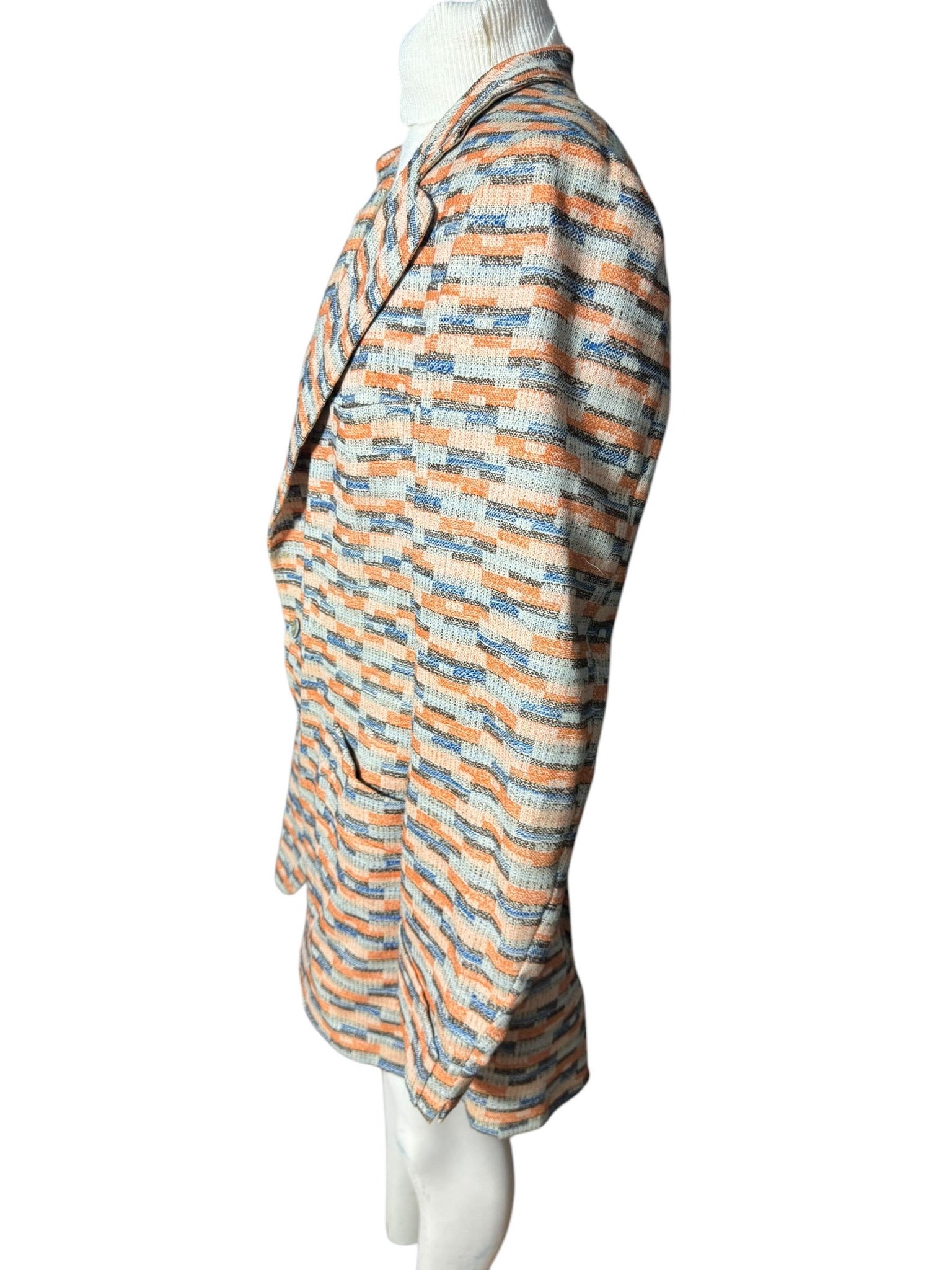 Vintage abstract 70's suit jacket 46 L Le Baron