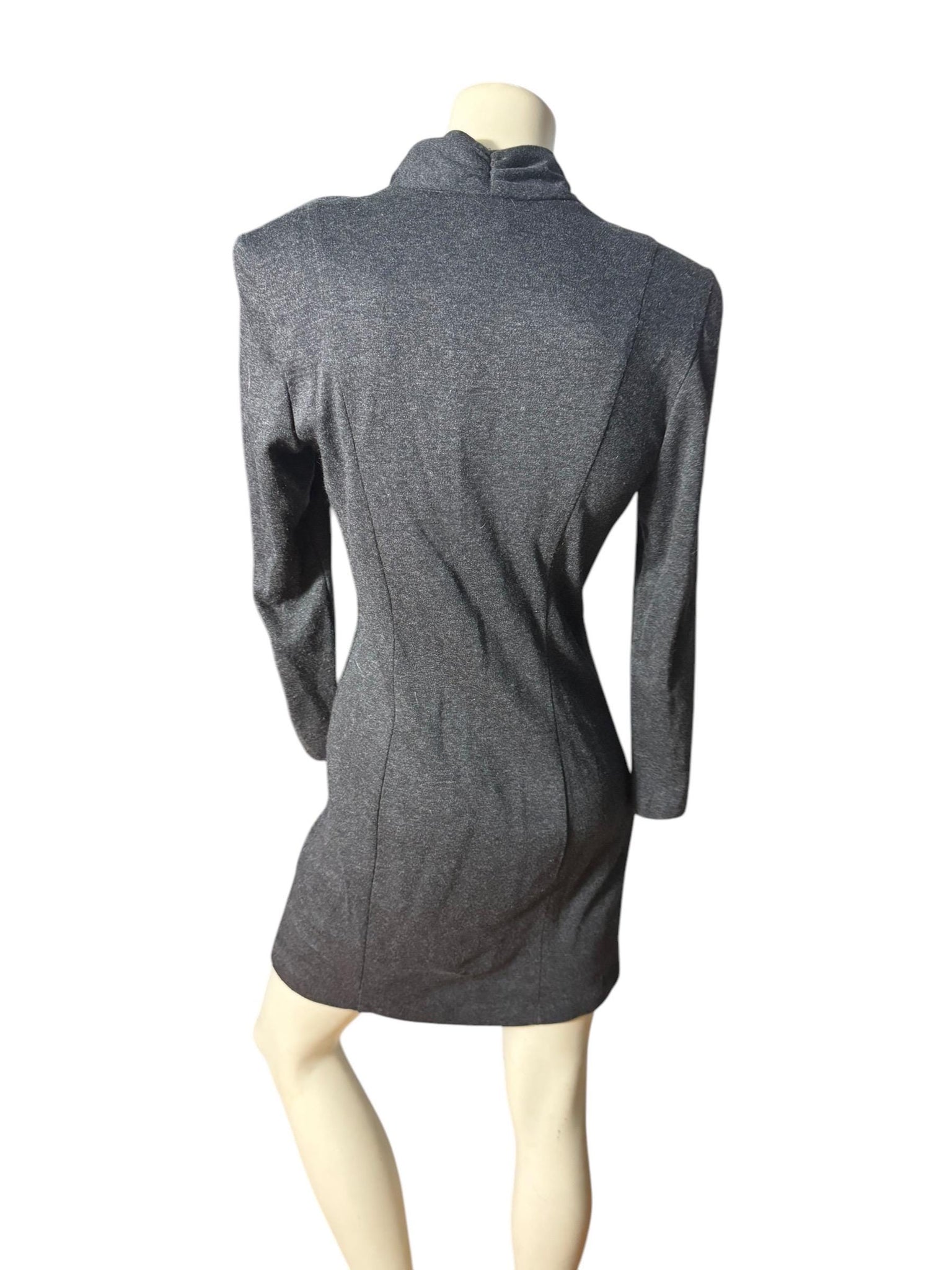 Vintage 80's gray mini dress S All That Jazz