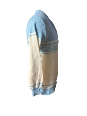 Vintage men's V neck lambs wool sweater M Puritan