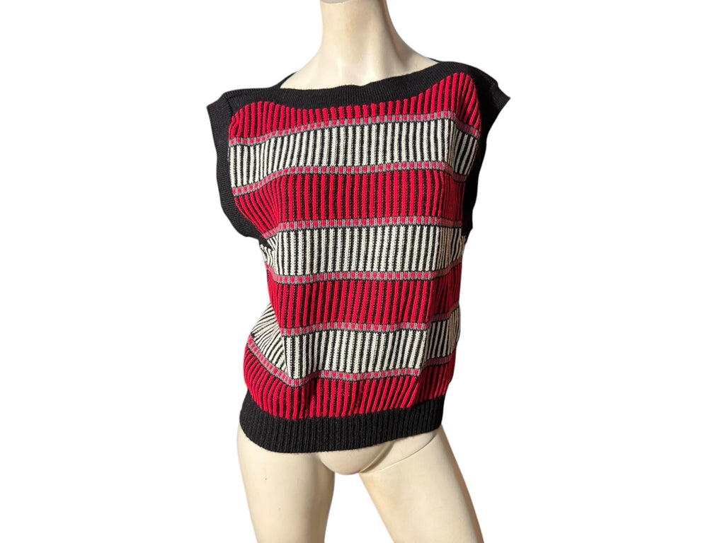 Vintage 80's sweater tank top Raje M L