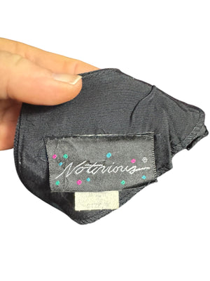 Vintage 80's black pearl mini dress M Notorious