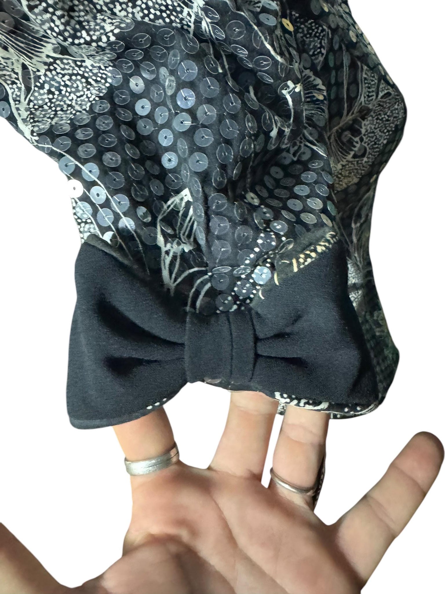 Vintage 80's sequin top shirt 6 Rimini