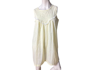 Vintage 70's short yellow nightgown M Gilead