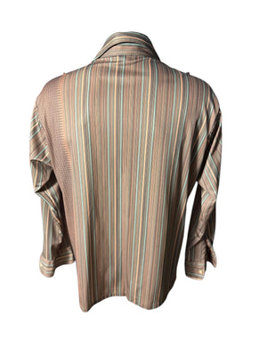 Vintage 70's men's striped shirt XL Donegal