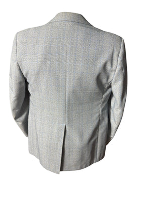 Vintage Palm Beach blue plaid suit jacket 44