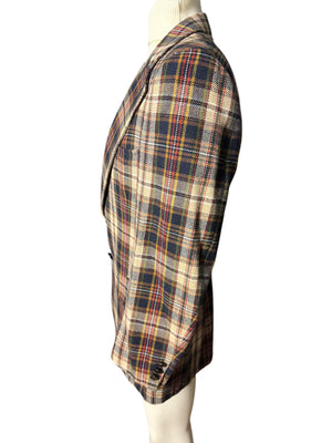 Vintage wool plaid suit jacket 44 Austin Reed