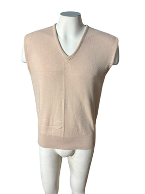 Vintage men’s tan sweater vest XL Sears